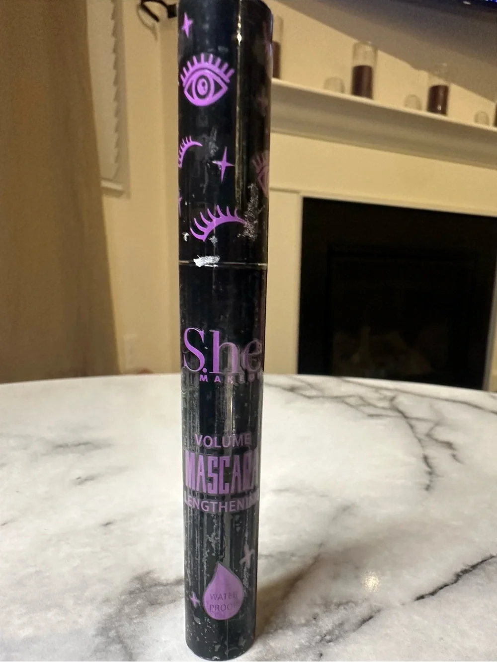 S.he Waterproof Mascara Trio - Black with black make up bag